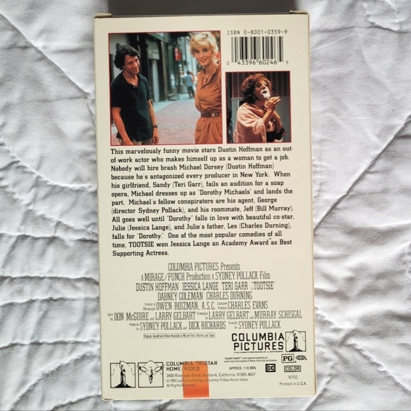 2/$15 🌼 Tootsie VHS - Picture 2 of 5